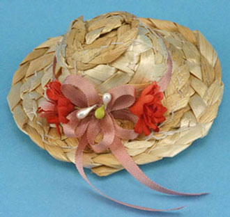 Dollhouse Miniature Country Straw Hat